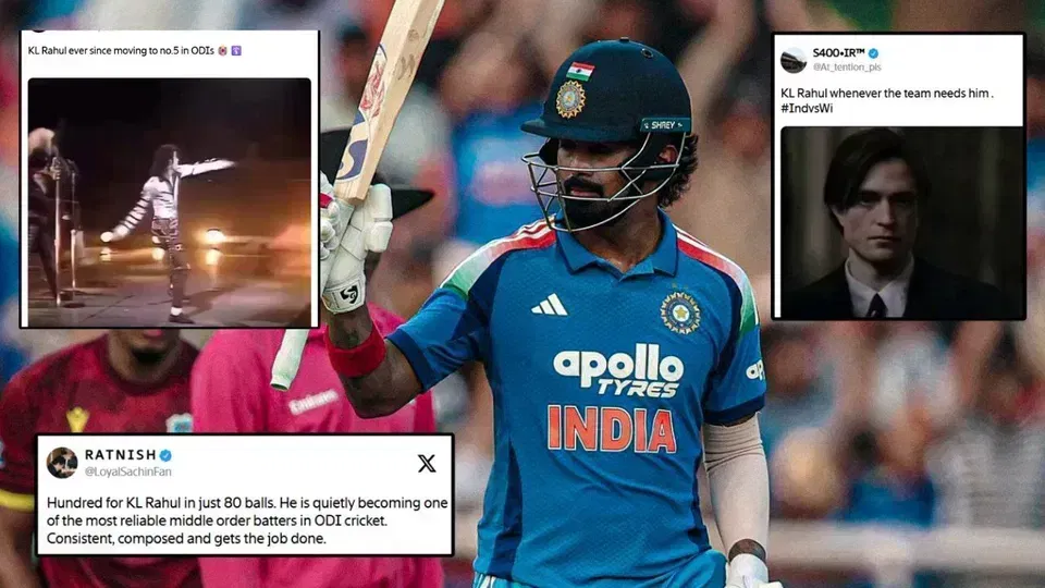 "The Backbone": Internet Hails KL Rahul's Match-Saving Century In IND vs WI 3rd ODI